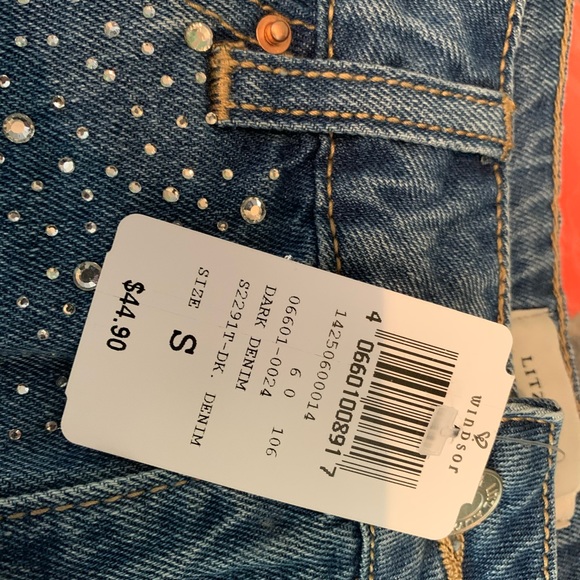 Too Glam Rhinestone mini skirt BRAND NEW - Picture 5 of 8